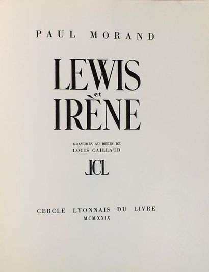CAILLAUD (L.) (1894-1963). 
MORAND (P.)....