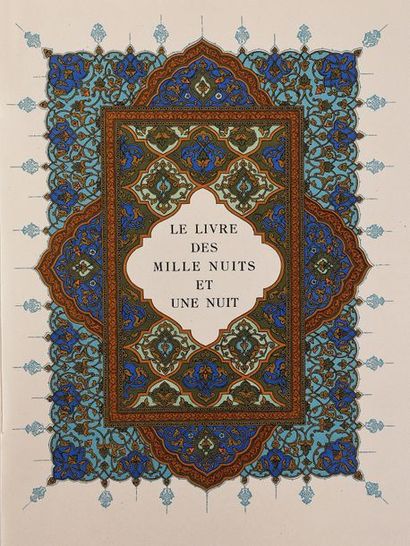 CARRE (L.) (1878-1942). 
MILLE NUITS ET UNE...