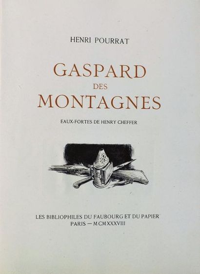 CHEFFER (H.). 
POURRAT (H). GASPARD DES MONTAGNES....