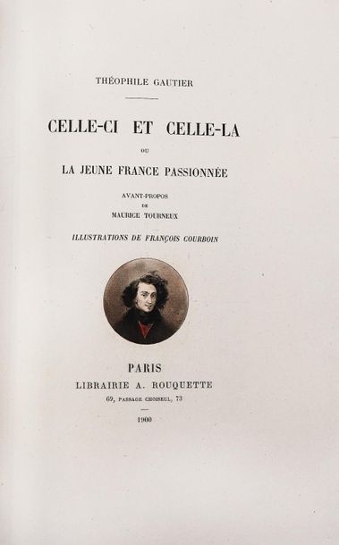 COURBOIN (F.) (1865-1926).
GAUTIER (T). CELLE-CI...