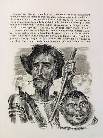 DECARIS (1901-1988).
CERVANTÈS (M. de). DON...