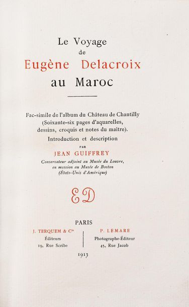DELACROIX (E.). (1798-1863). 
LE VOYAGE DE...