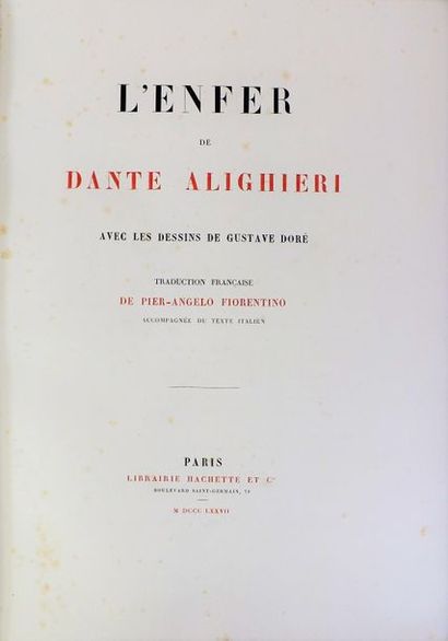 DORE (G.). 
DANTE. L’ENFER – LE PURGATOIRE,...