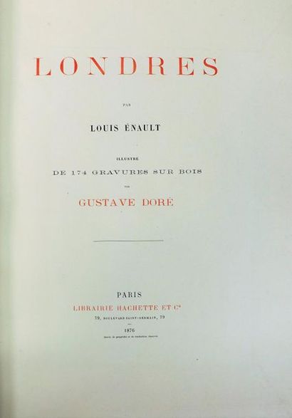 DORE (G.).
ENAULT (L). LONDRES. Paris, Hachette,...