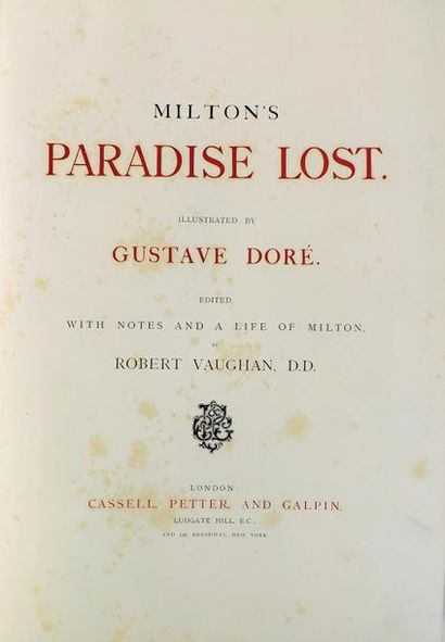 DORE (G.). 
MILTON. MILTON’S PARADISE LOST....