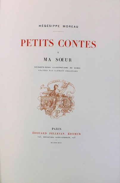 DUNKI (1856-1915). 
MOREAU (H). PETITS CONTES...