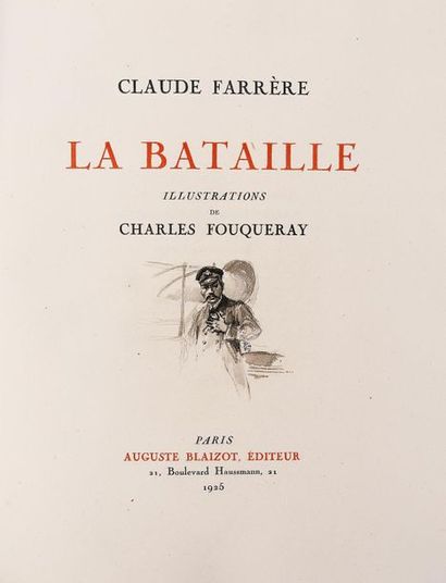 FOUQUERAY (Ch.). 
FARRERE (C). LA BATAILLE....