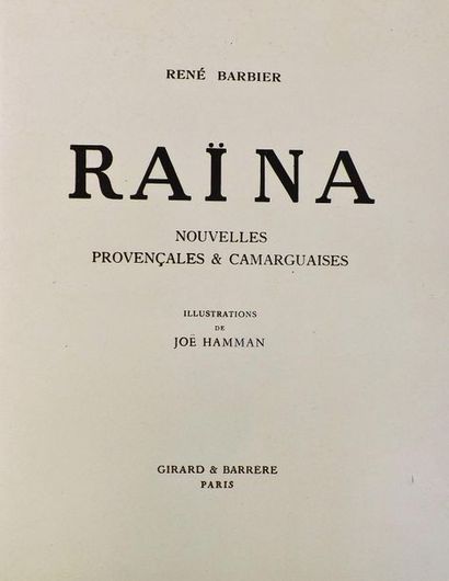 HAMMAN (J.) (1883-1974). 
BARBIER (R). RAÏNA,...