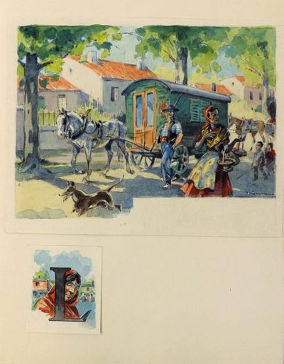 HAMMAN (J.) (1883-1974). 
BARBIER (R). RAÏNA,...