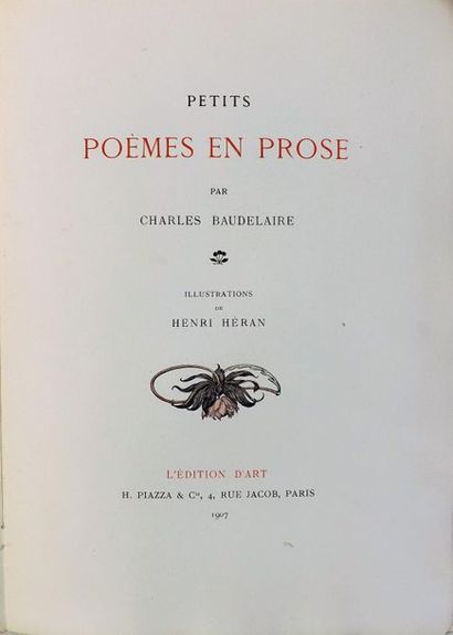 HÉRAN (H.) (1864-1940). 
BAUDELAIRE (C)....