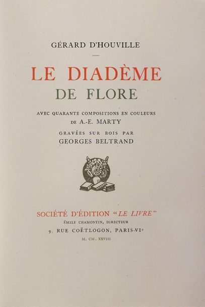 MARTY (A.E.) (1882-1974). 
HOUVILLE (Gérard...