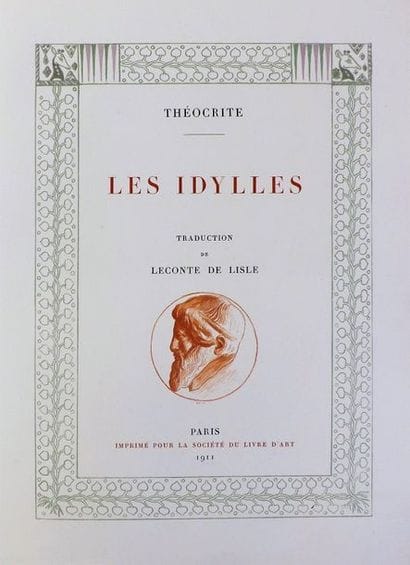 MENARD (René) (1862-1930). 
THEOCRITE. Les...