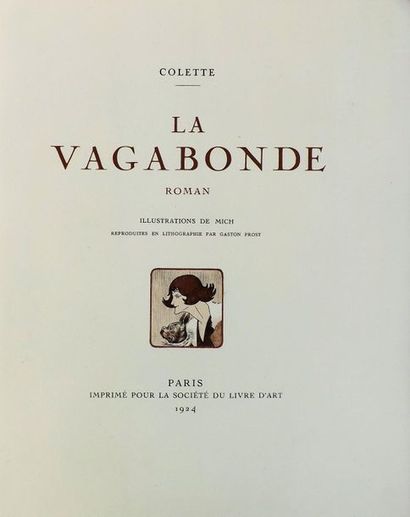 MICH (1881-1923). 
COLETTE. LA VAGABONDE....