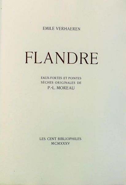 MOREAU (P.L.) (1876-1960). 
VERHAEREN (E)....