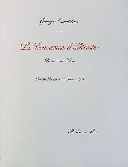 MORIN (L.) (1855-1938). 
COURTELINE (G)....