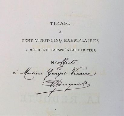 ORANGE (M.) (1867-1916). 
MÉRIMÉE (P). L’ENLÈVEMENT...