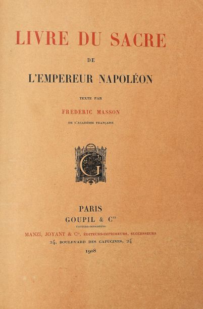 PERCIER – FONTAINE.
MASSON (F). LIVRE DU...