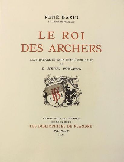 PONCHON (H.) (1885-1965). 
BAZIN (R). LE...