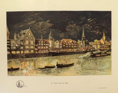 ROBIDA. 
LE VIEUX PARIS EN 1900. Études et...