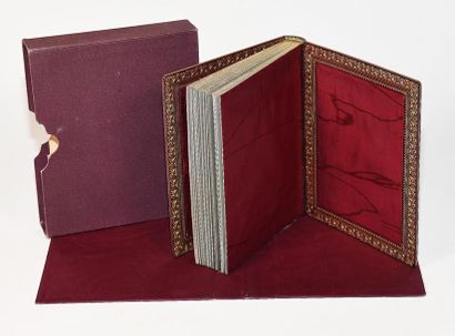 [LIVRE D’HEURES TISSÉ] - LIVRE DE PRIÈRES...