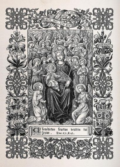 [LIVRE D’HEURES TISSÉ] - LIVRE DE PRIÈRES...