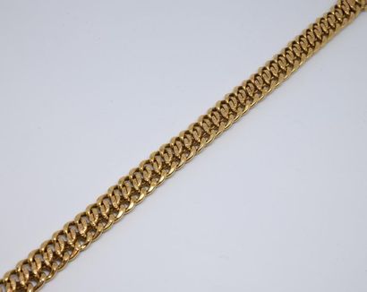 Curb chain chain in yellow gold 750°/00,...