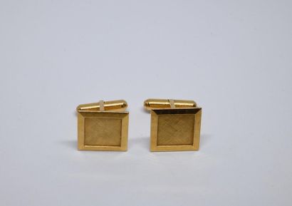 Pair of cufflinks in 750°/00 yellow gold...