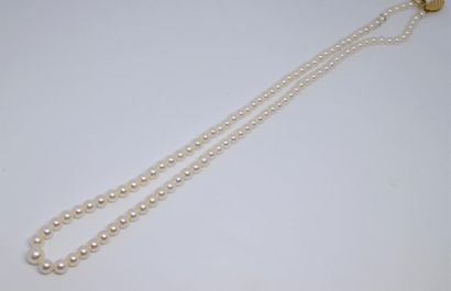 Lot including 
- a white cultured pearls,...