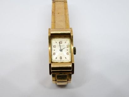Damas, Suisse. Montre de dame en or jaune...