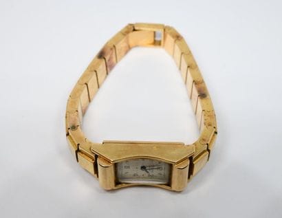 Damas, Suisse. Montre de dame en or jaune...