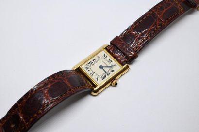 CARTIER. TANK quartz. Montre bracelet de...