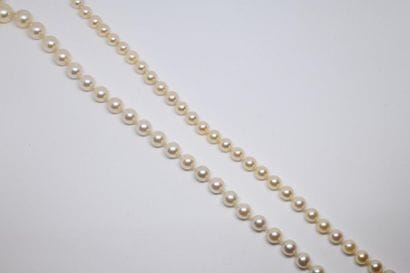 Set including choker and drop necklace of...