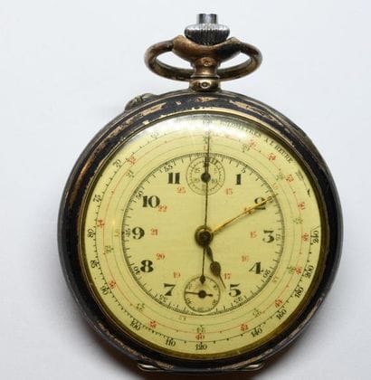 Chronomètre en argent.