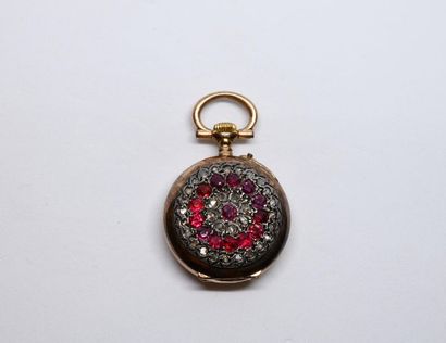 Montre de col en or rose 750°/00, le dos...