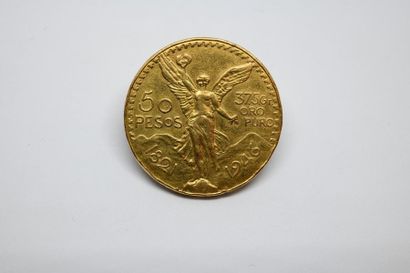 Pièce de 50 pesos or 1821-1946. Poids : 41,44...