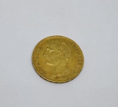 One coin 40 Francs gold Napoleon First Consul...