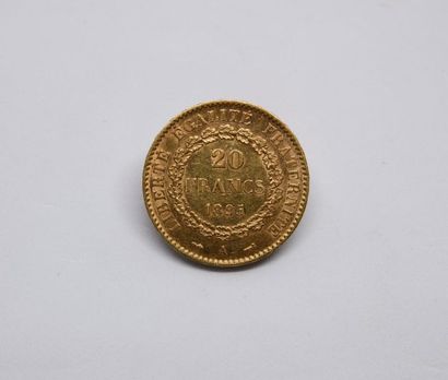 Gold 20 Franc Genie coin. 1895
Weight: 6...