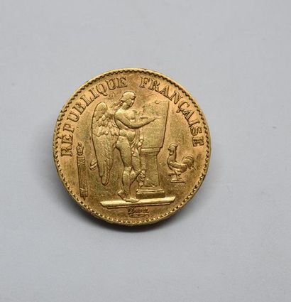 Gold 20 Franc Genie coin. 1895
Weight: 6...