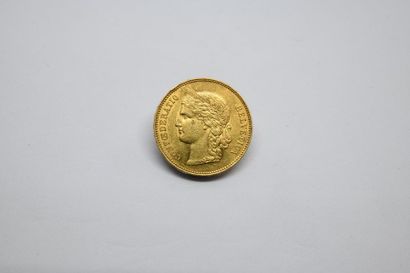 Coin of 20 Swiss francs gold. 1891
Weight...