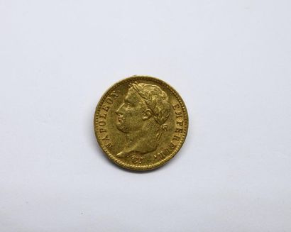 One 20Francs gold coin Napoleon Emperor head...
