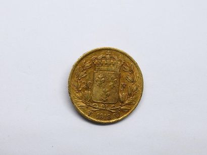 Coin 20 Gold Louis XVIII. 1818.
Weight :...