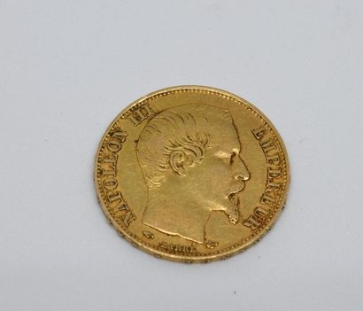 20Fr gold Napoleon III bare head. 1858
Weight...