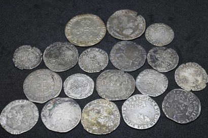 LOT of 18 coins from Francis I to Henry IV...