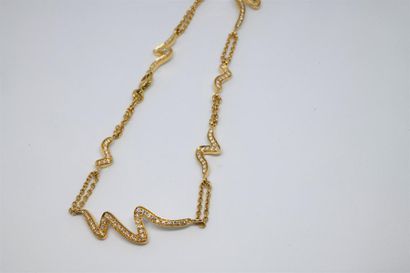 Wrist or ankle bracelet in 750°/00 yellow...