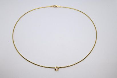 Cable necklace in 750°/00 yellow gold, decorated...