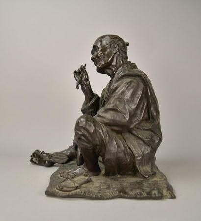 The opium smoker 
Japan, circa 1900
Shown...
