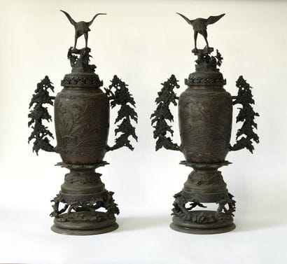 Indochina, 20th century. Pair of covered...