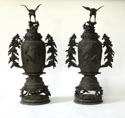 Indochina, 20th century. Pair of covered...