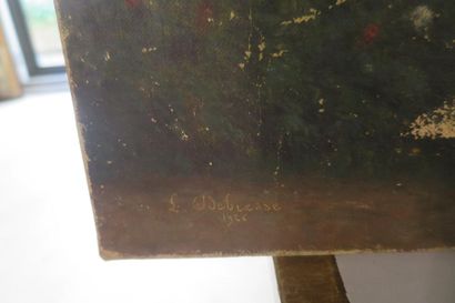 *Lot of framed pieces including: 
- Pyrography...