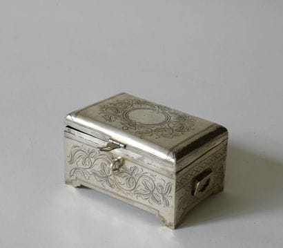 Russia. Box in the shape of a small chest,...